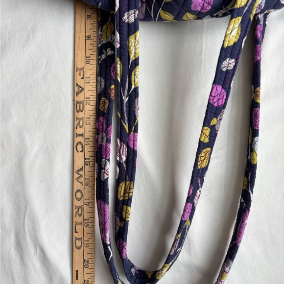 Floral Quilted Women's Bag - Purple and Yellow - Picture 9 of 9